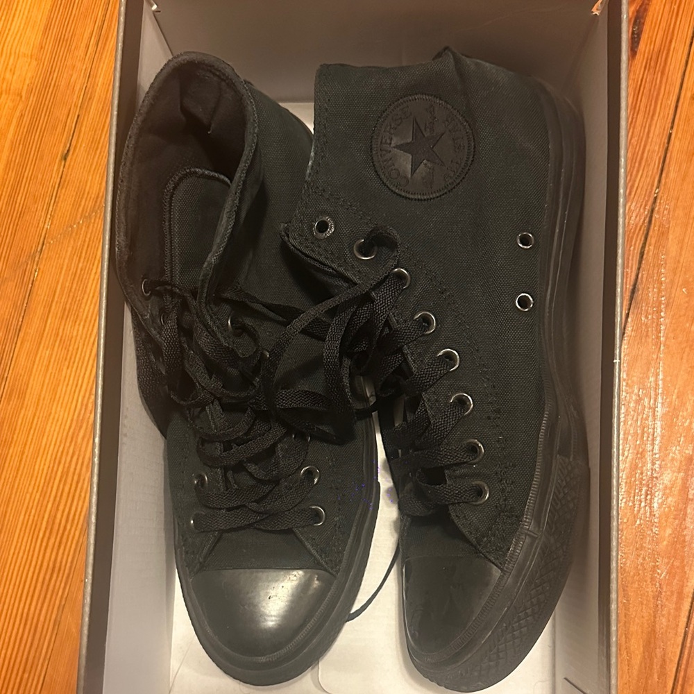 Black High-Top Sneakers